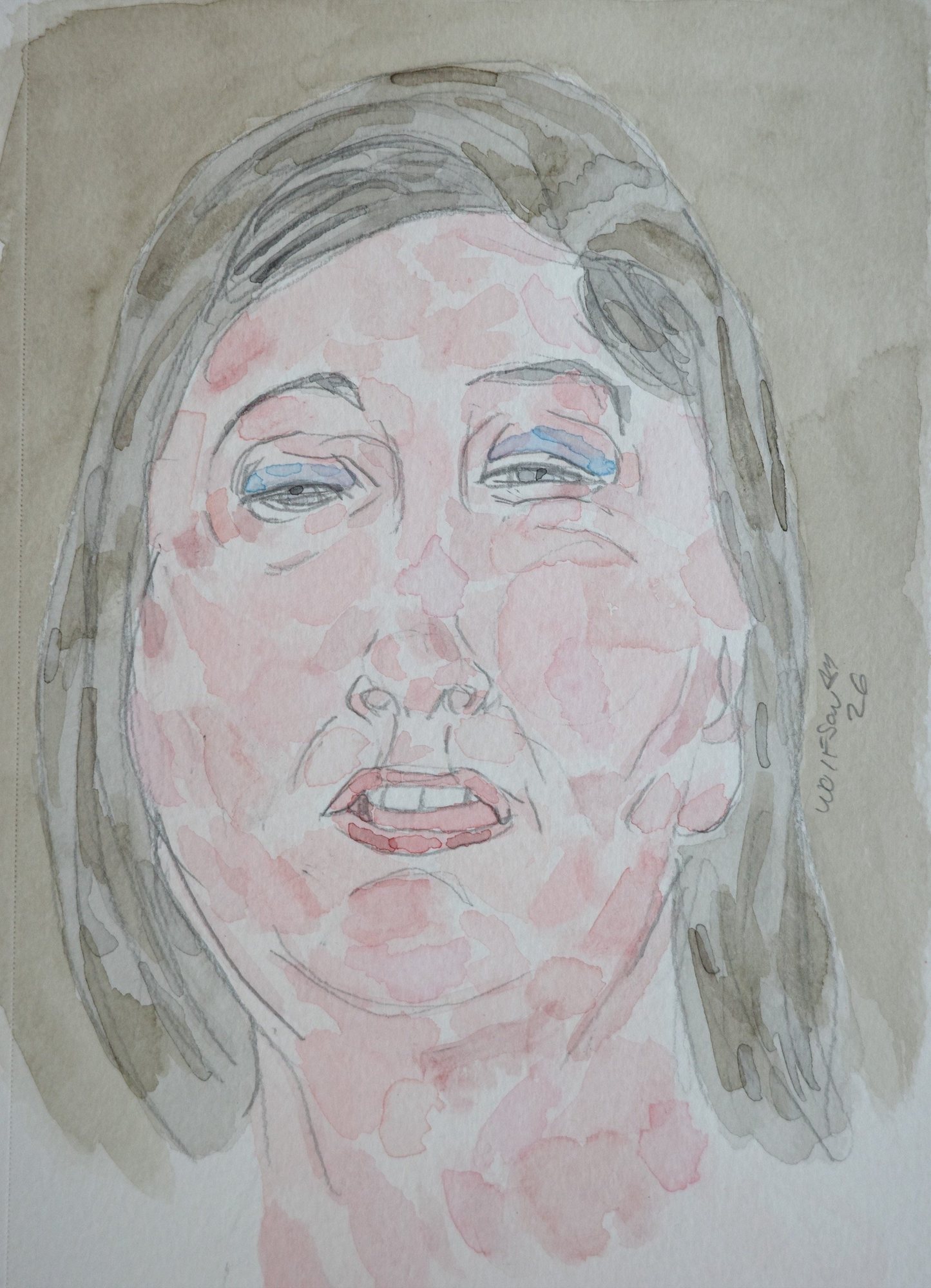 Watercolour portrait
